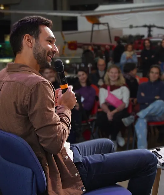 Xavier Seux en live à la Cité des sciences